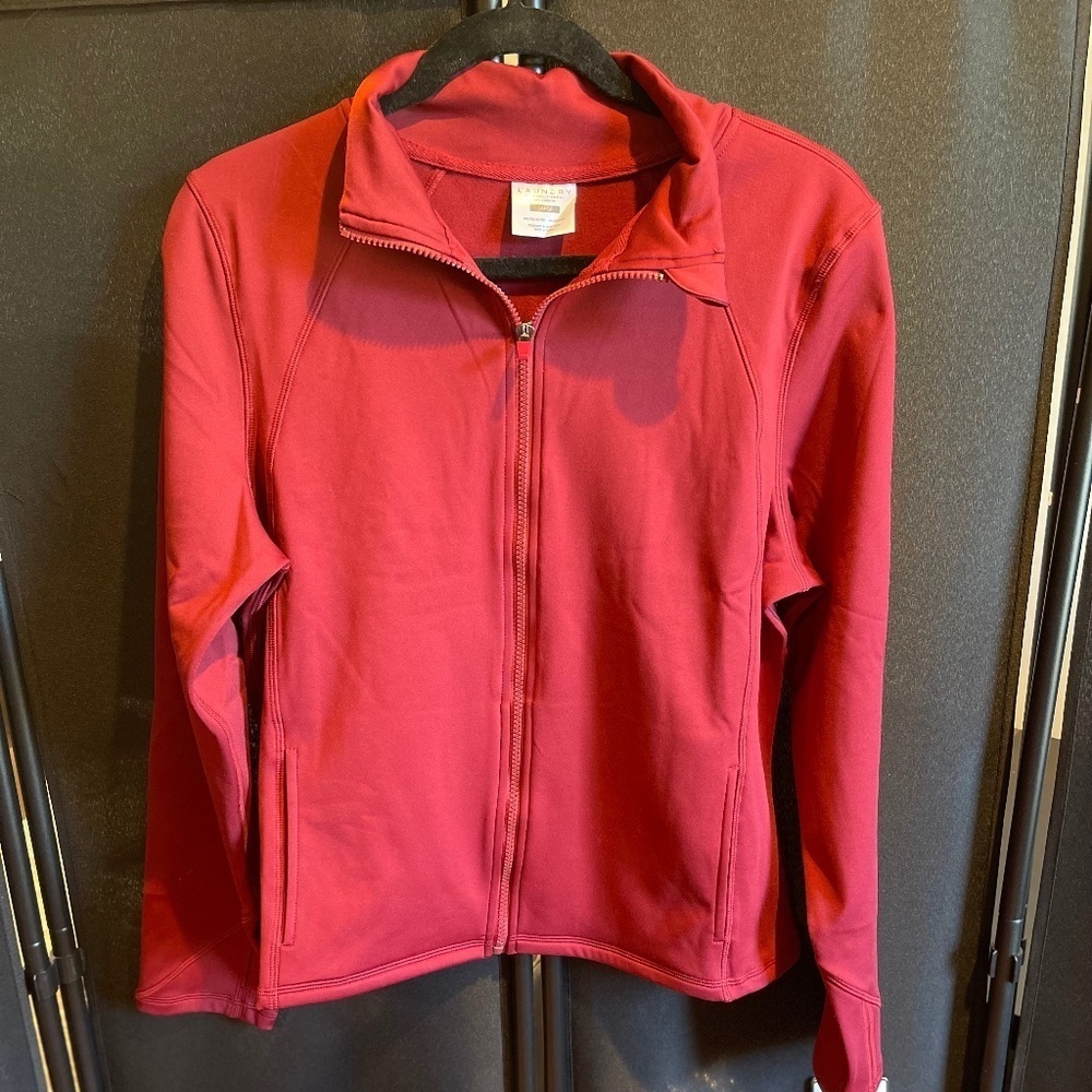 Laundry By Shelli Segal Full Zip Jacket - Burgundy - Large - NWT